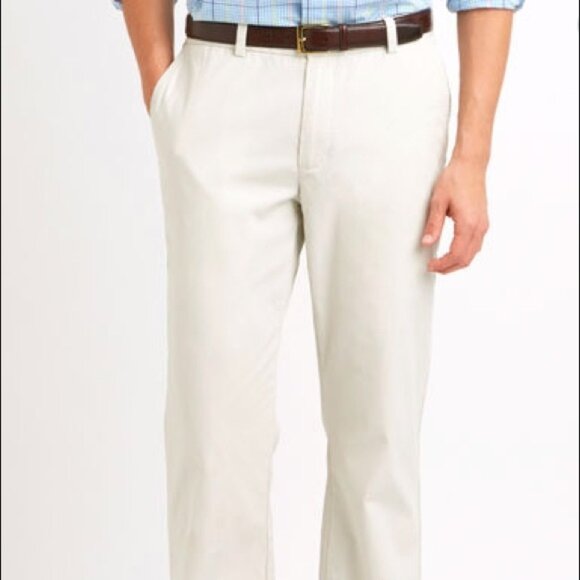 Vineyard Vines Off White Slim Fit Breaker Pants Men's Sz 38x30 - Picture 1 of 7